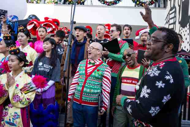 Gay Men’s Chorus of Los Angeles performs during a preview...