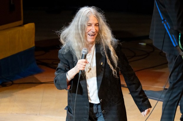 Patti Smith, celebrating the 50th anniversary of her debut album...