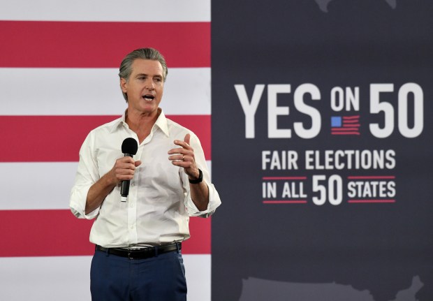Governor Gavin Newsom hosts a Get Out The Vote thank...