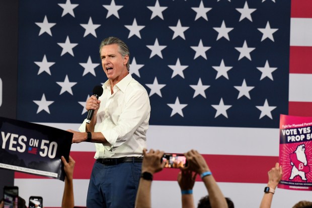 Governor Gavin Newsom hosts a Get Out The Vote thank...