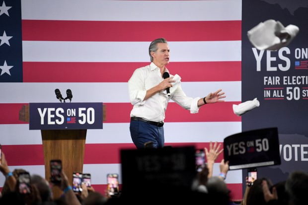 Governor Gavin Newsom hosts a Get Out The Vote thank...