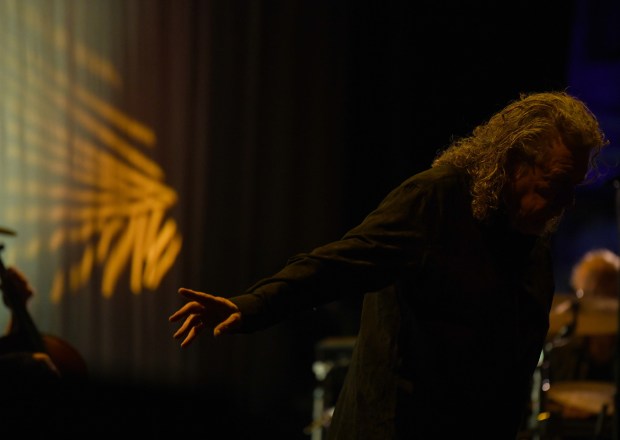 Robert Plant performs with his band, Saving Grace, featuring vocalist...