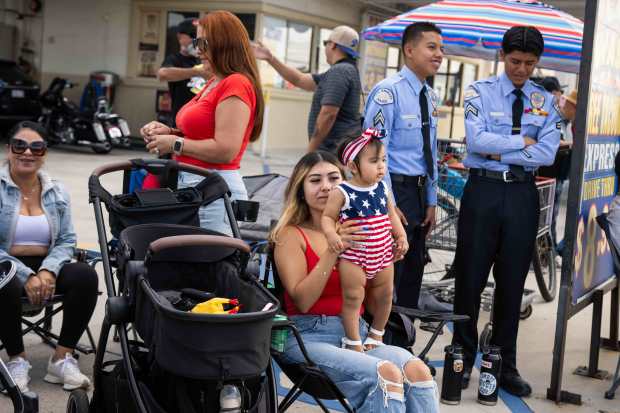 Felicity Calvillo, 20, of Sylmar, and her one-year-old sister Faith...