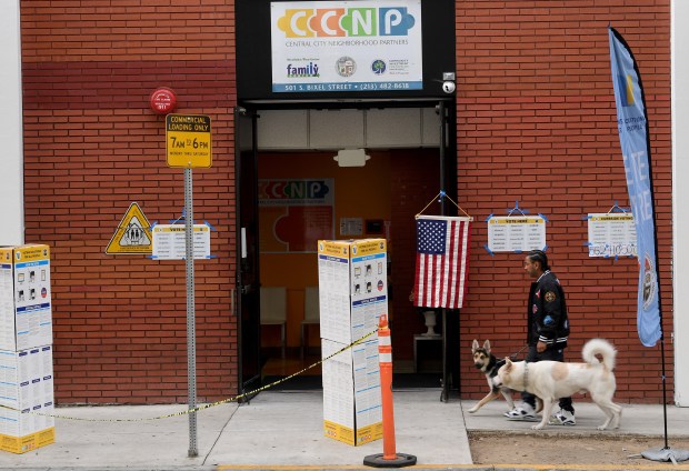 The polls are open at Central City Neighborhood Partners in...