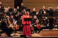 Soprano Karen Slack performs with the Dallas Symphony Orchestra, led by guest conductor...