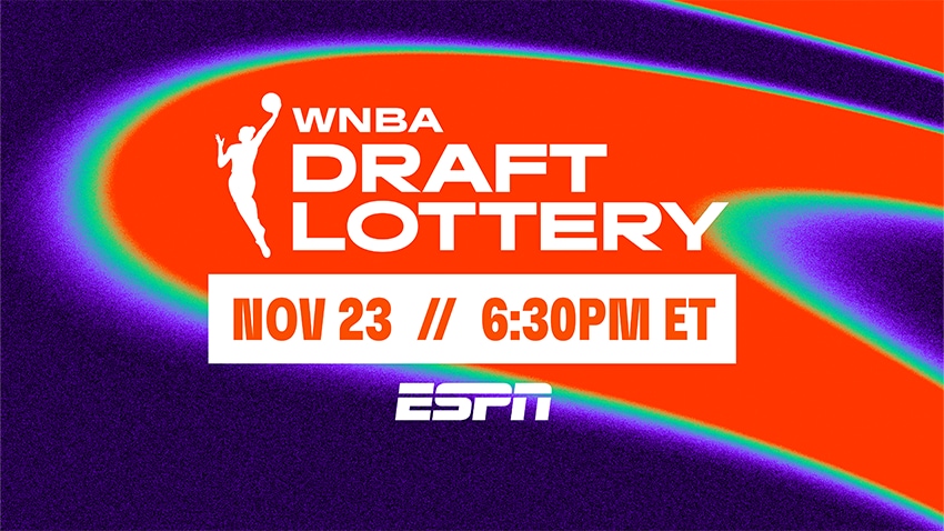 WNBA Draft Lottery 2026 Takes Place Sunday, Nov. 23 on ESPN