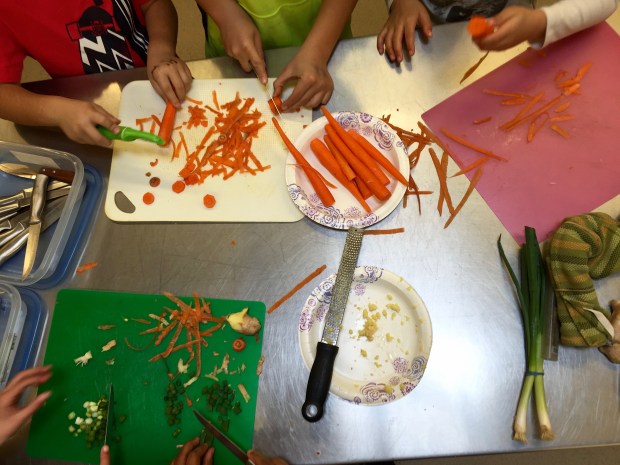 A cooking class put on by Electivity. (Courtesy of Claudine...