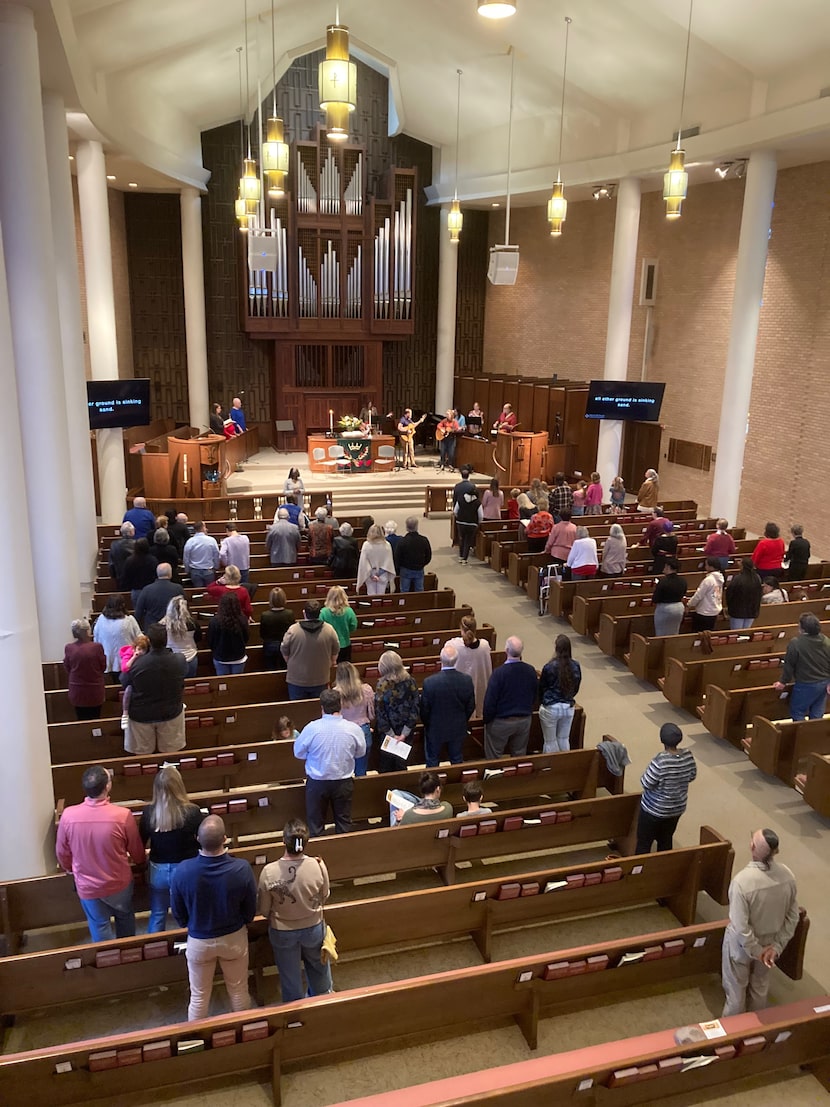 Where once hundreds packed services at Walnut Hill United Methodist Church, now dozens come...