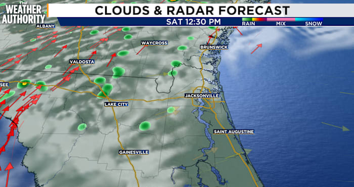Warm weekend ahead with isolated afternoon showers, cold front arrives Sunday