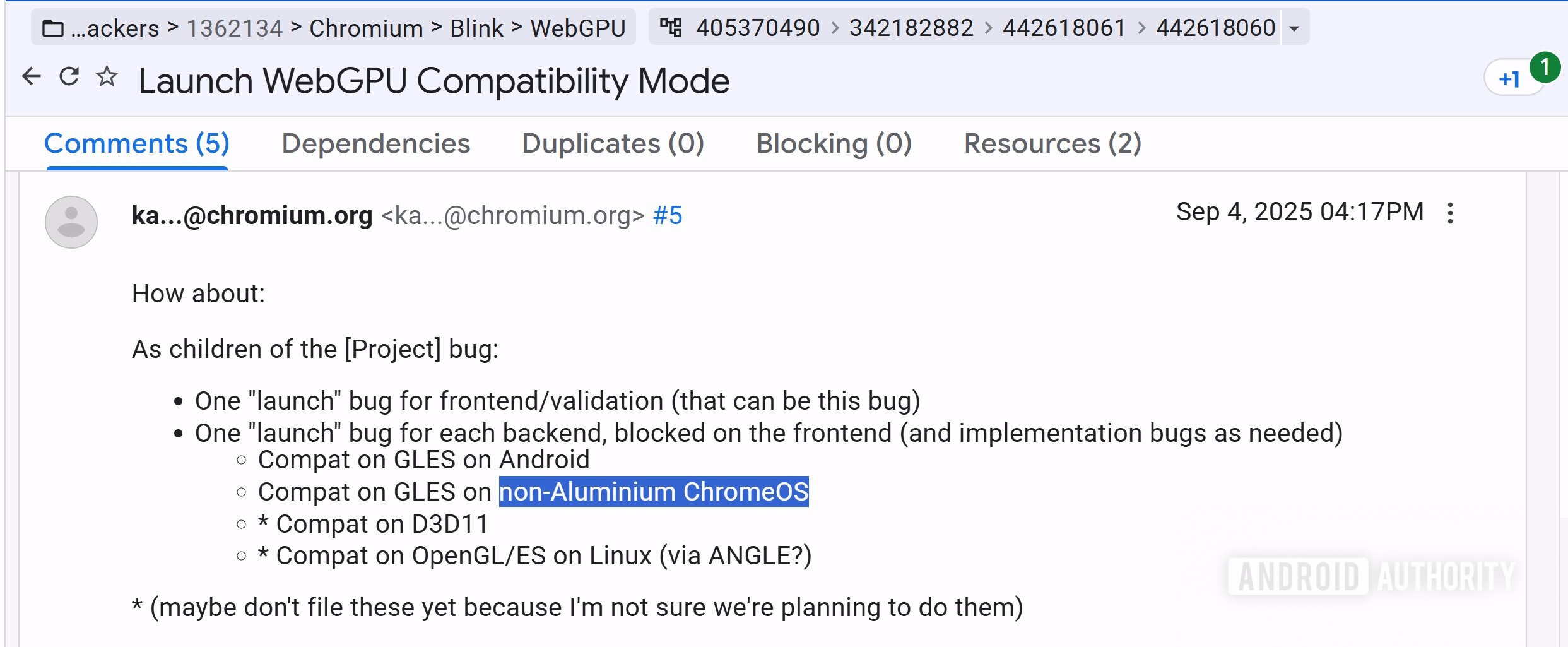 Non Aluminium ChromeOS reference