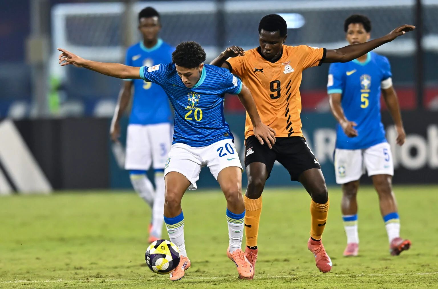 Felipe Morais in action at the Under-17 World Cup.