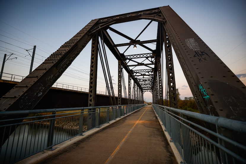 The Santa Fe Trestle Trail, seen Monday, Nov. 17, 2025, extends 2.1 miles.