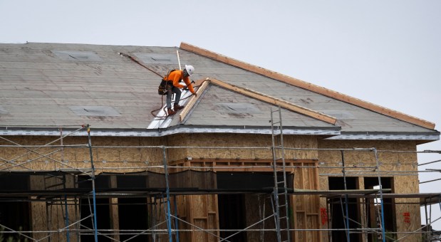 Residential units are being built at the corner of Sand Canyon Ave. and Great Park Blvd. in Irvine, in June 2025. Irvine is among the top 10 costliest places to rent in the country. (Photo by Paul Bersebach, Orange County Register/SCNG)