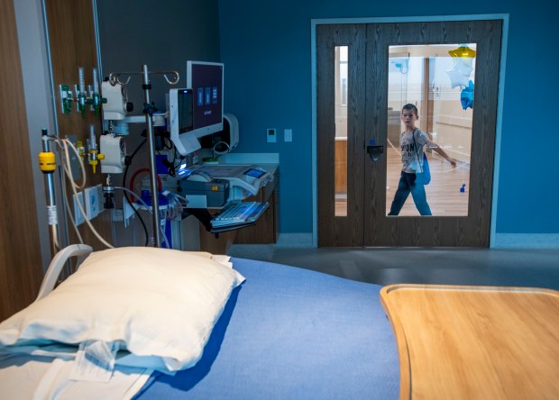 Visitors get a peek inside some of the rooms at...