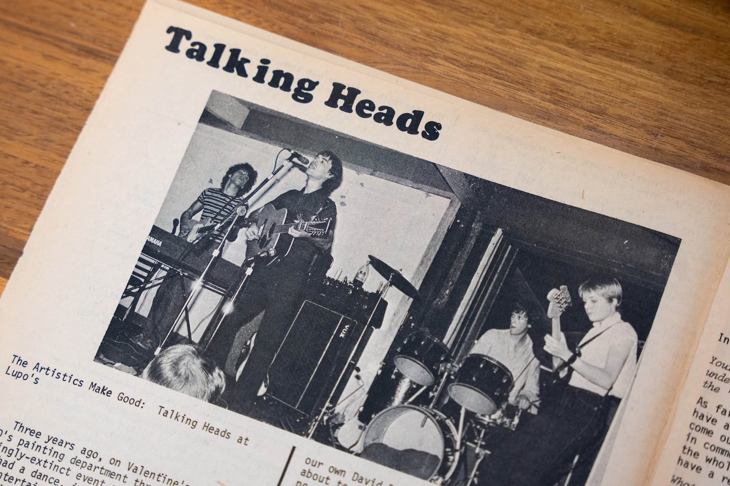 An undated picture of the band Talking Heads. After more than 50 years, a demo tape of The Artistics, the first band of Talking Heads members David Byrne and Chris Frantz, recorded in Providence after they met at the Rhode Island School of Design, resurfaced and will be officially released on Nov. 28.