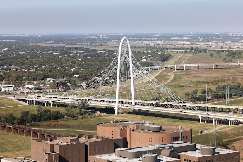 Margaret Hunt Hill Bridge photographed on Nov. 6, 2025, in Dallas. 