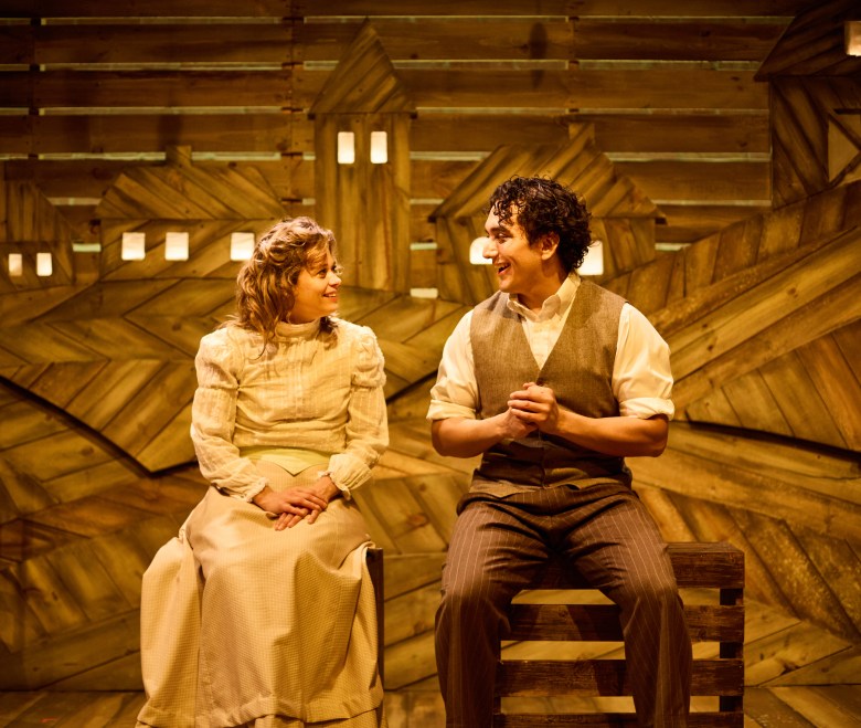 Skyler Sinclair and Elijah Eliakim Hernandez in 4th Wall Theatre Co.’s production of Our Town.