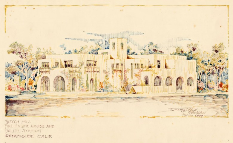 Oceanside fire and police station