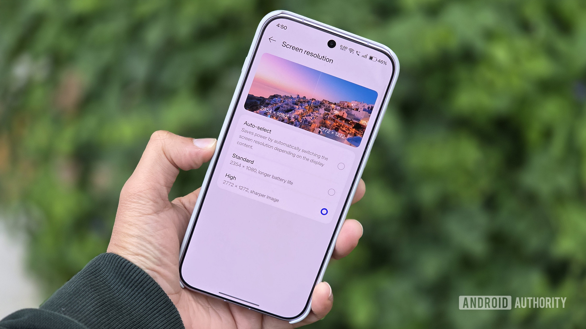 OnePlus 15 display resolution settings
