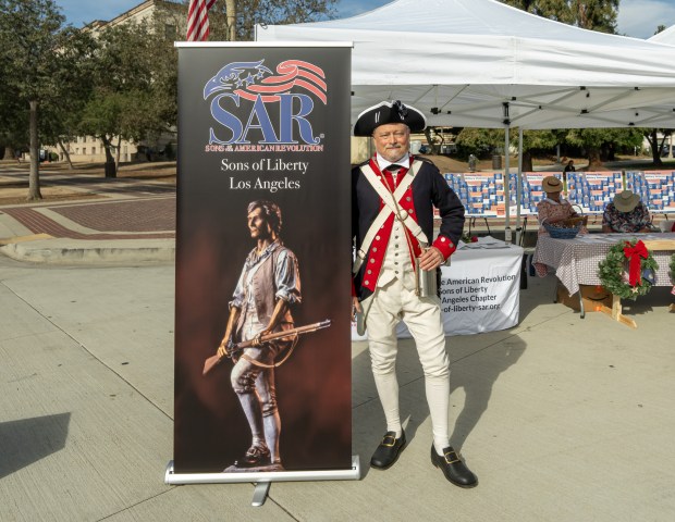 US Army veteran Martin Juarez of Sons of Liberty Chapter...