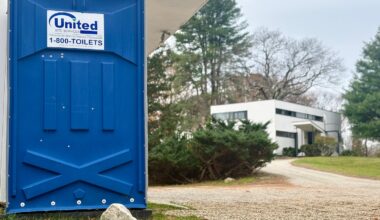 Historic New England is holding a design competition to gather ideas for a permanent public restroom at the Gropius House in Lincoln.