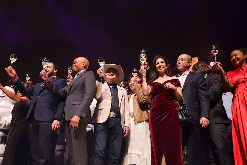 Texas' 1-star Michelin award winners toast at the 2025 Texas Guide ceremony. See Dallas chef...