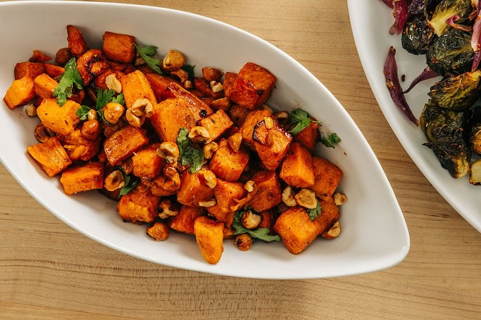 Roasted sweet potatoes with candied hazelnuts at The Publican, 837 W. Fulton Market.