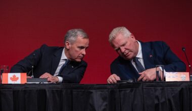 Ford says he has ‘different recollection’ of talk with Carney about anti-tariff ad