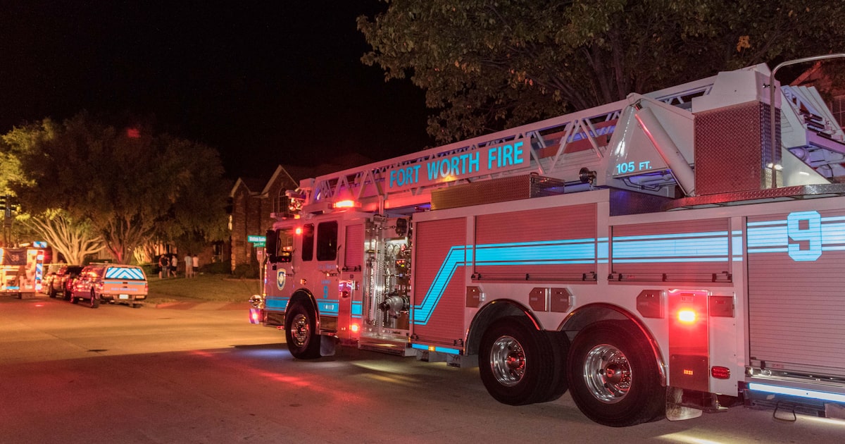 Fort Worth fire engine struck by truck while protecting accident scene, officials say