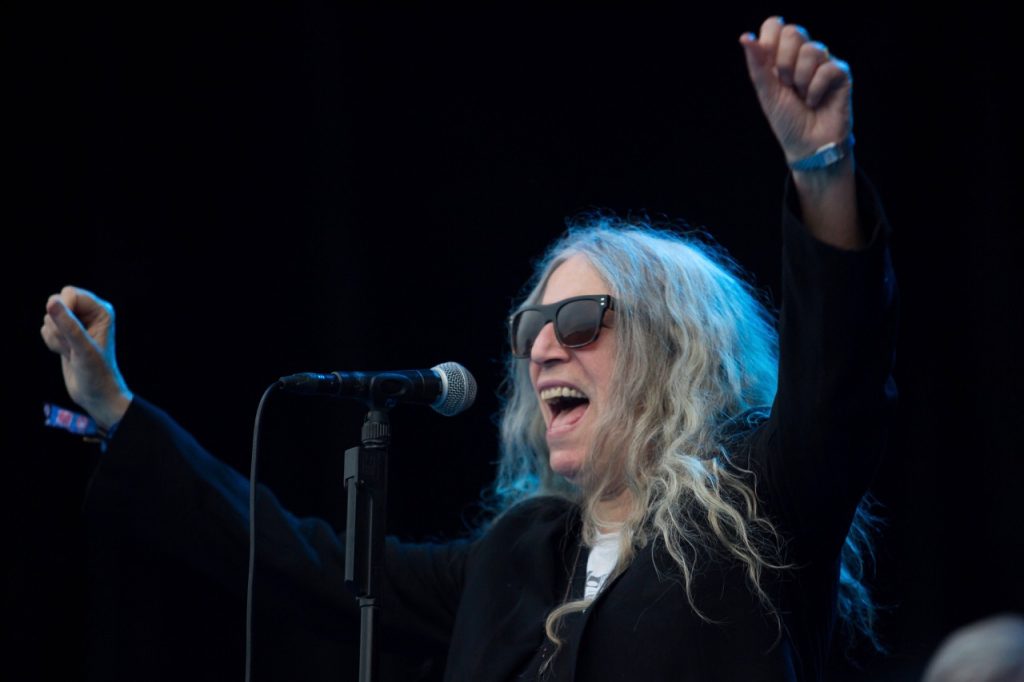 Patti Smith performs at Riot Fest in Chicago on Sept. 15, 2019