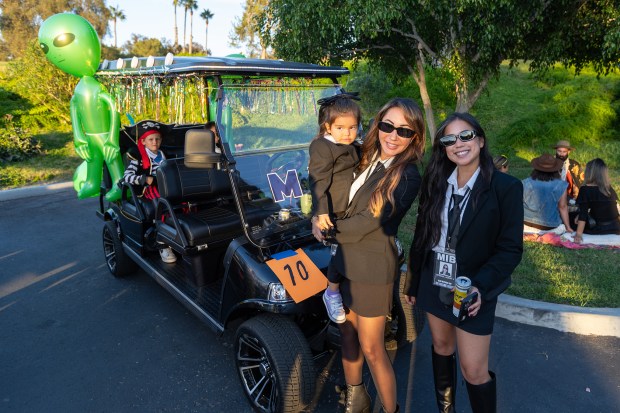 The Gerard family created an MIB-themed golf cart (Jon Clark)