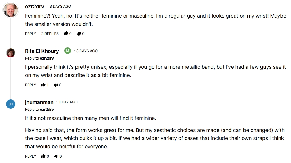 Reader comments on Pixel Watch design language (4)