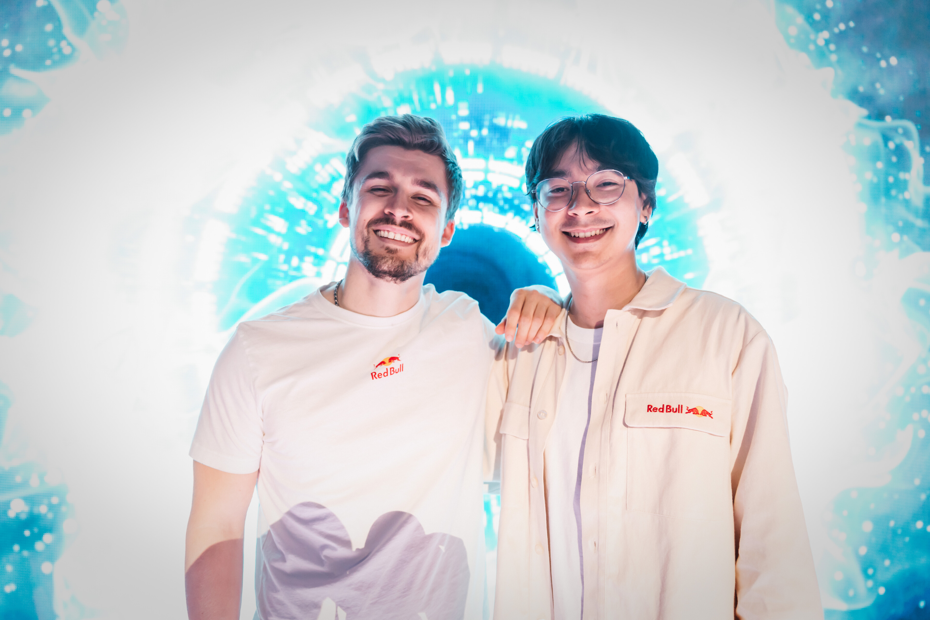 Ludwig and TenZ at the Red Bull Home Ground World Finals in New York, NY on November 16, 2025