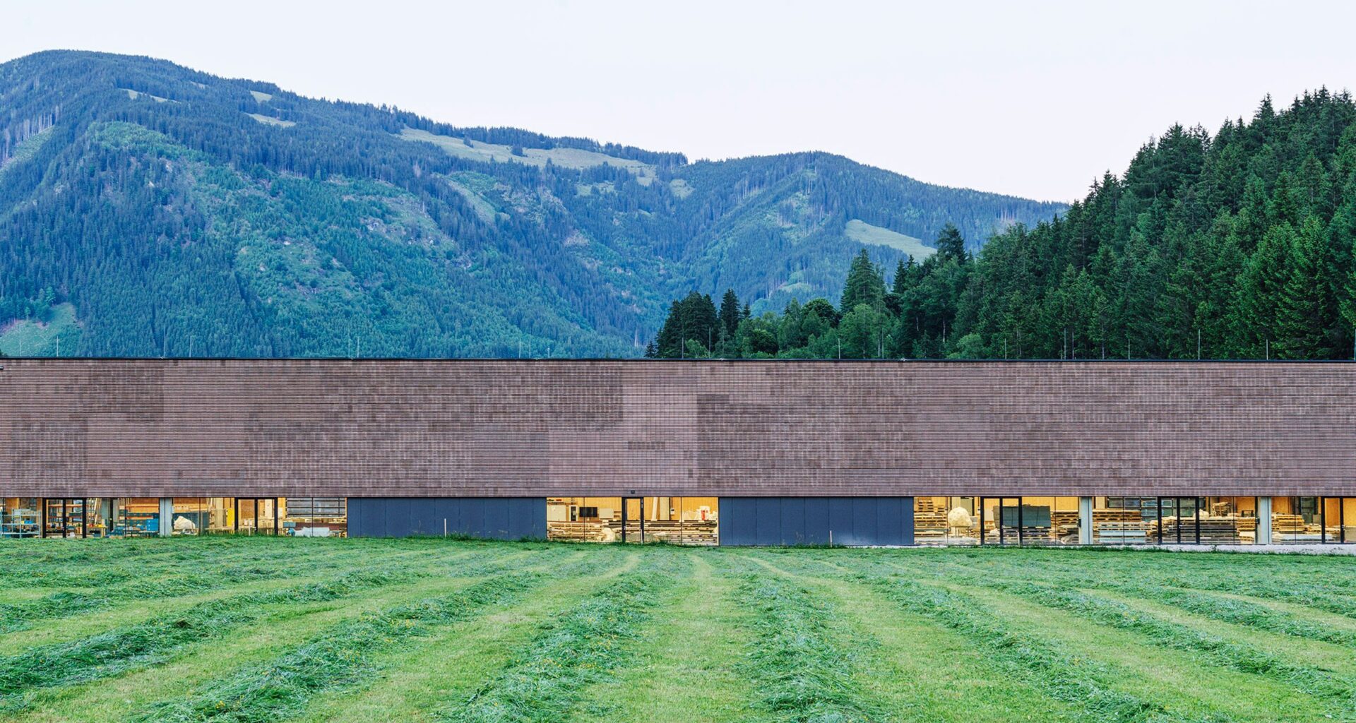 Rieder unveils "timber-hybrid hall" at headquarters in Austria