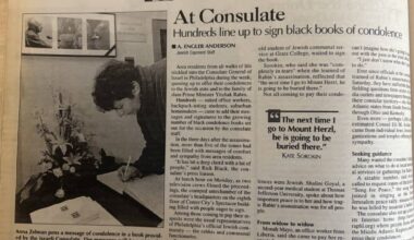 Remember When: Philadelphia Community Mourns Assassination of Yitzhak Rabin