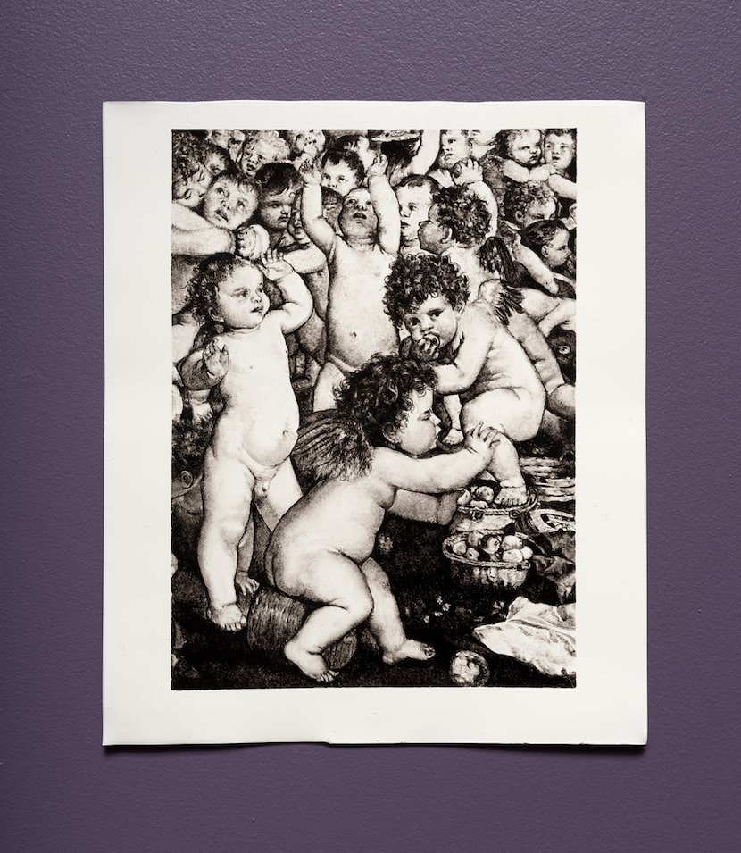 Louis Eisner's detailed works, such as the 2025 oil painting "The Worship of Venus," are...