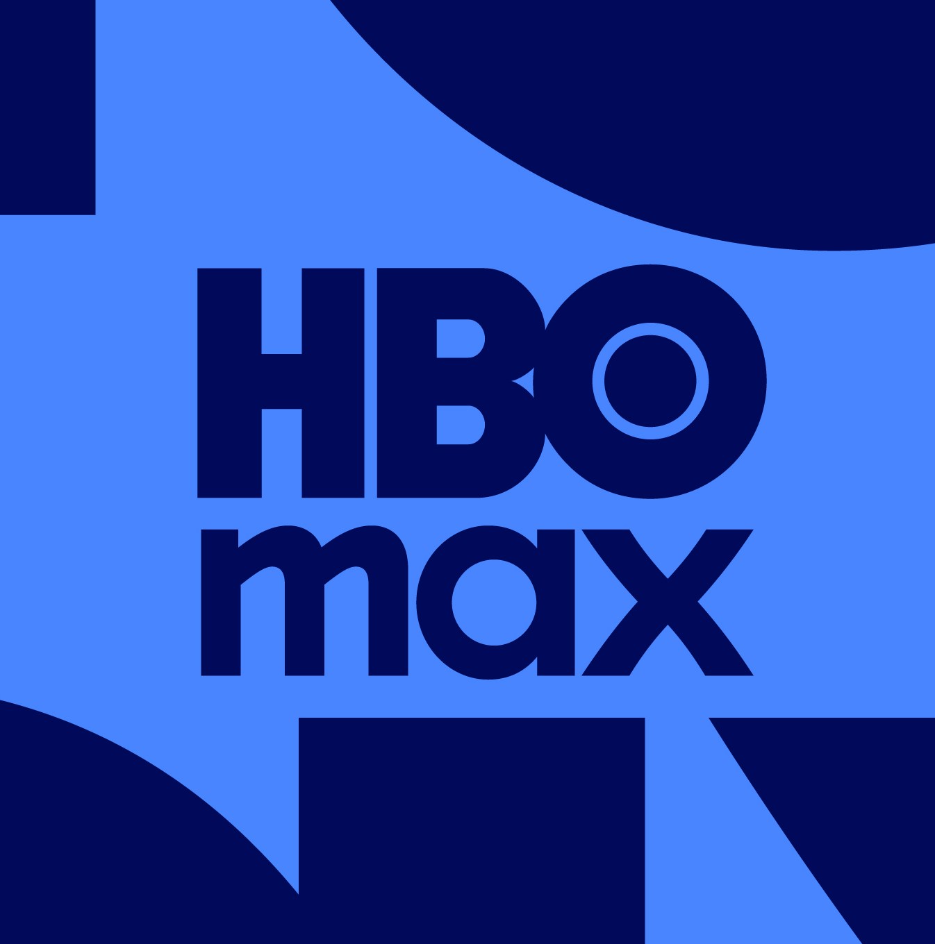 HBO Max logo on a purple background.