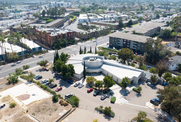 The College-Rolando Library on Montezuma Road in San Diego. (Nelvin C. Cepeda / The San Diego Union-Tribune)