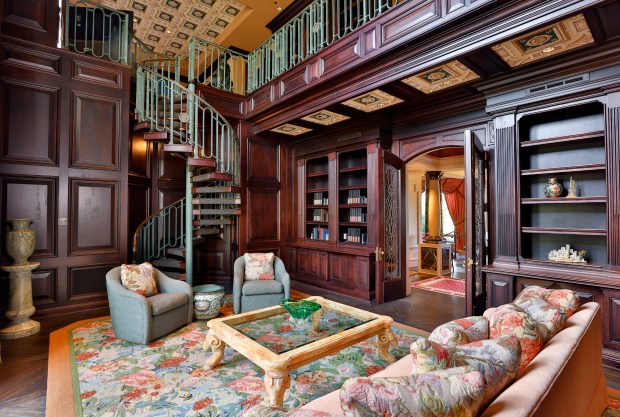 A two-story library at 5893 Winland Hills Drive in Rancho...