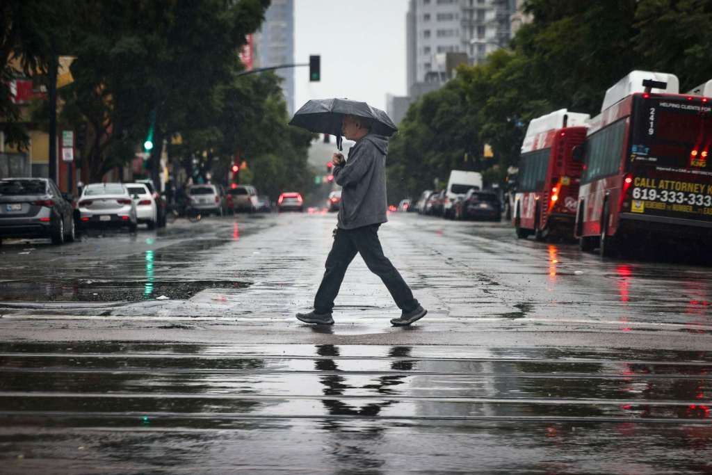 Rain totals Friday morning in 30 San Diego County communities