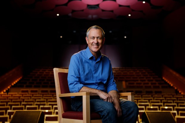 Robert Meffe, professor and Head of MFA Musical Theatre Program College of Professional Studies and Fine Arts School of Theatre, Television, and Film is shown in the school's Main Stage Theatre on November 19, 2025 in San Diego, CA. (K.C. Alfred / The San Diego Union-Tribune)