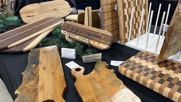 Charcuterie boards are a popular item at the sale. (Tom York)