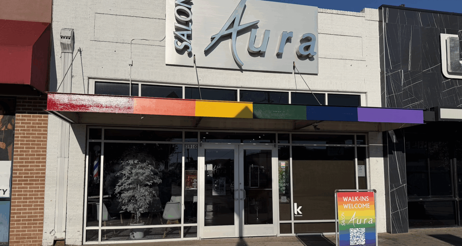 Salon Aura meets the rainbow challenge