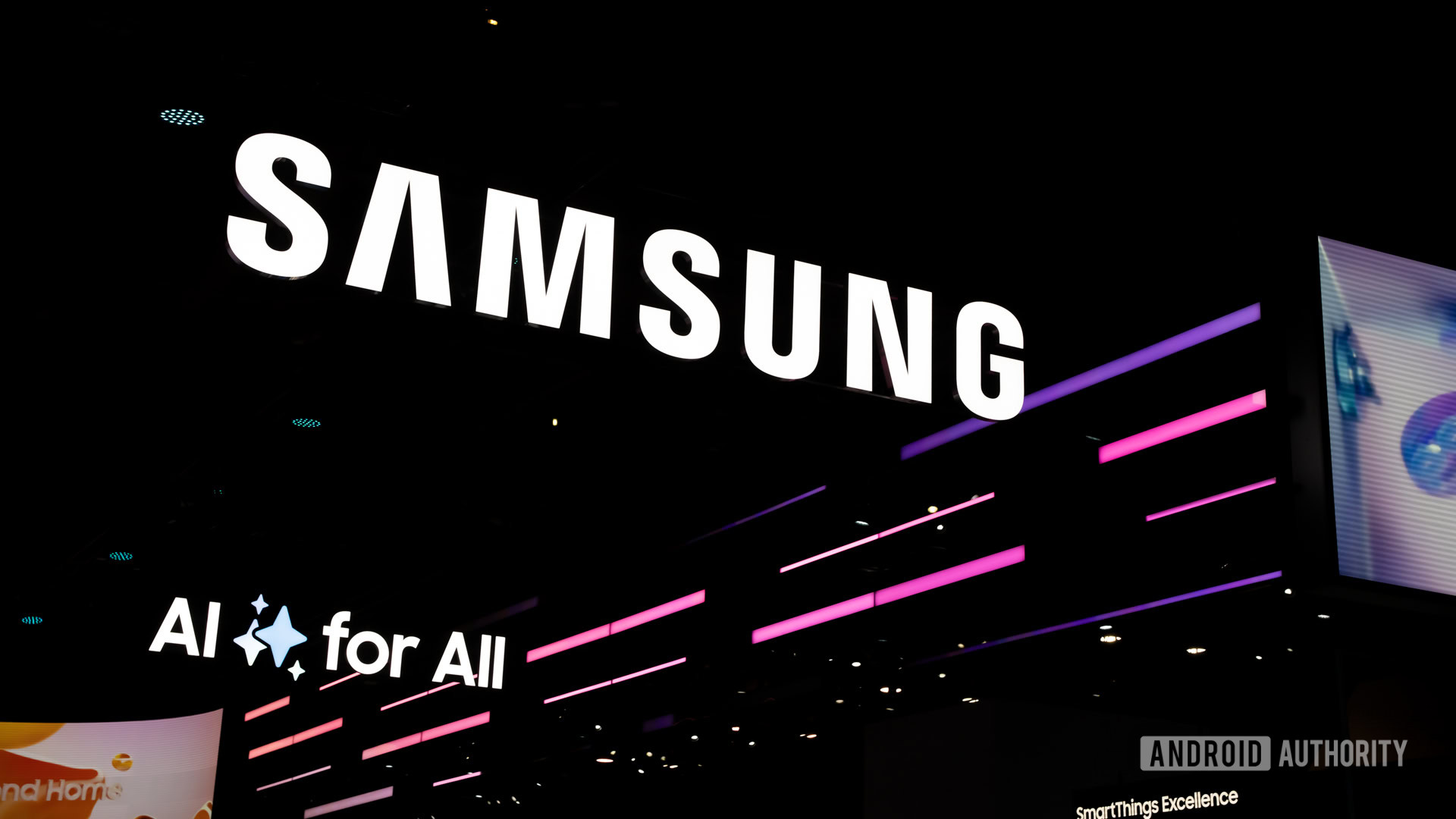 Samsung logo at CES 2025 Stock photo 2 Samsung logo at CES 2025 Stock photo 2