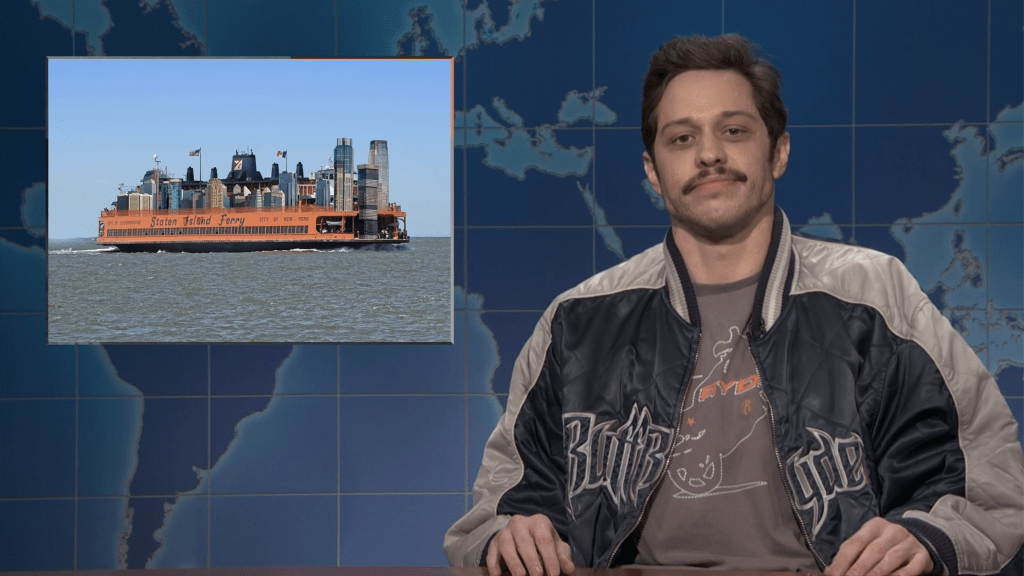 Pete Davidson Returns To 'SNL' To Roast His Staten Island Ferry