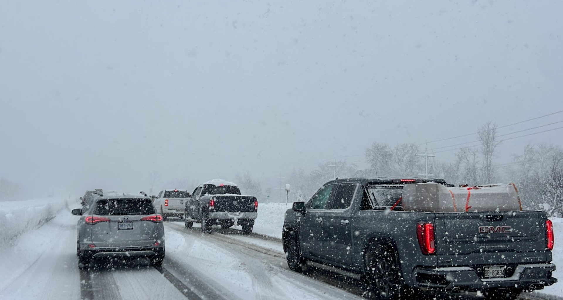 Significant lake-effect snow squalls set up over southern Ontario