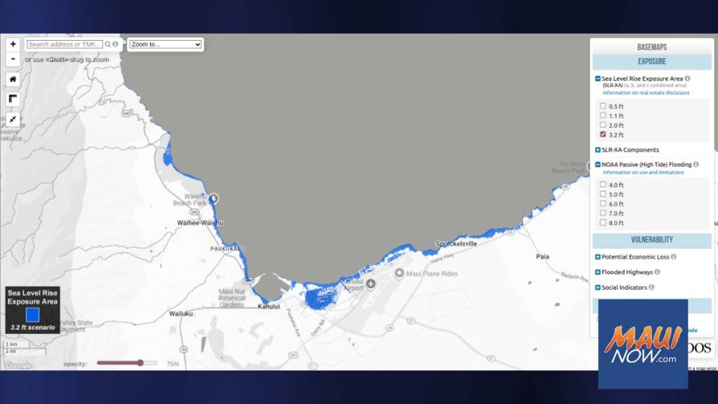 State updates sea level rise viewer to support smarter coastal planning : Maui Now