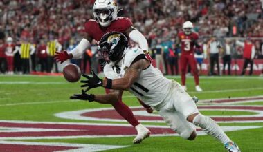 Lawrence throws 3 TD passes, Little kicks 52-yard FG in OT as Jaguars beat Cardinals 27-24