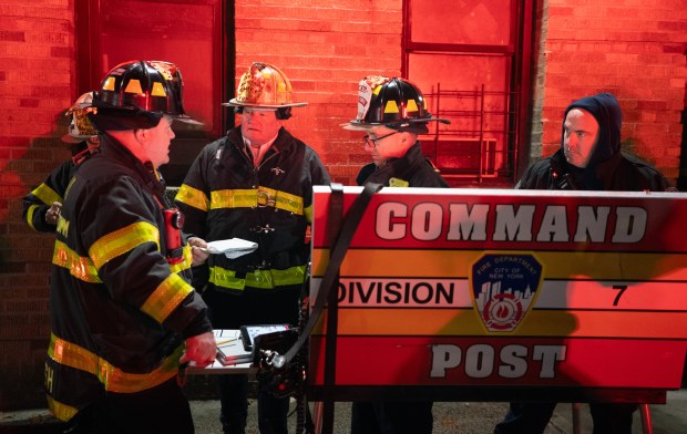 Members of the FDNY fight a fire at 1520 Sheridan Ave. Friday, Nov. 28, 2025 in New York, New York. (Barry Williams/ New York Daily News)