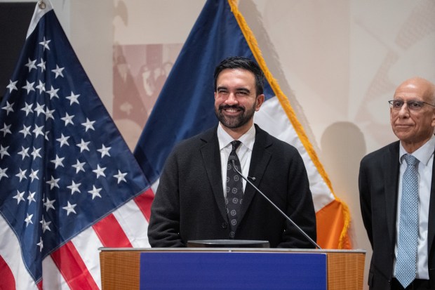 Mayor-elect Zohran Mamdani speaks at a press conference on Monday, Nov. 10, 2025. (Barry Williams/ New York Daily News)